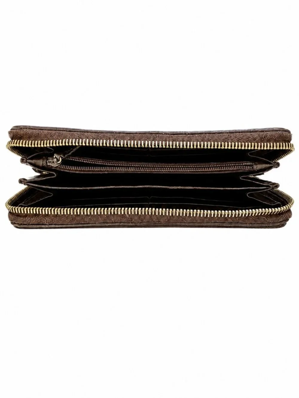 Gucci Brown Guccissima Leather Zip Around Wallet - Picture 5 of 6
